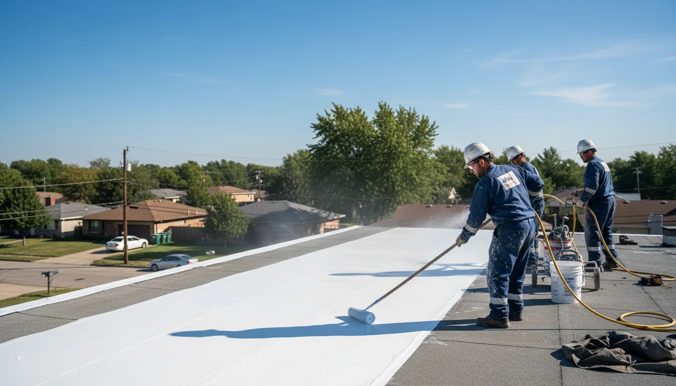 Commercial roof coating in Ricketts, IA near me